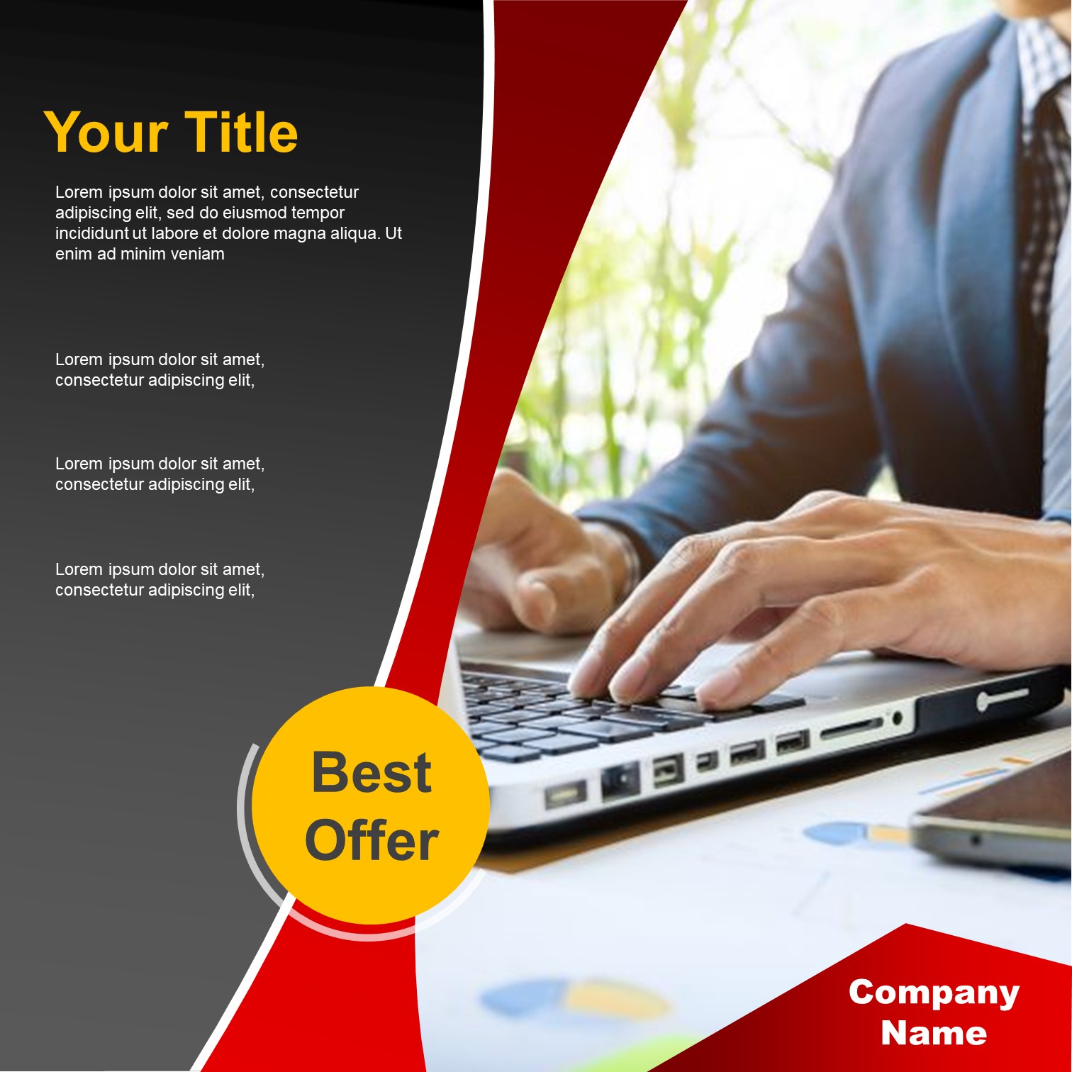 13. Elegant Business side panel