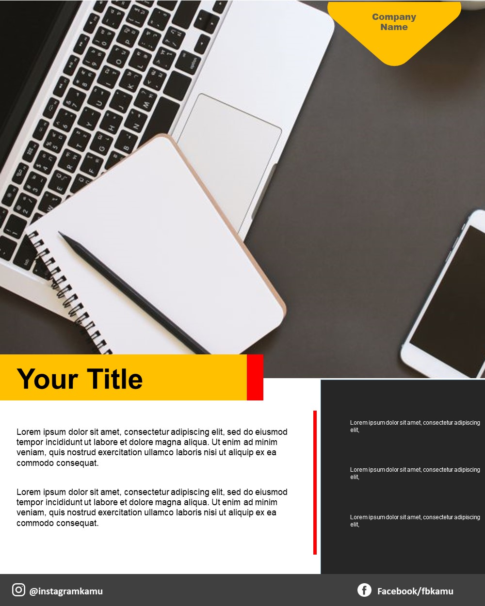 Business Template Simple Layout