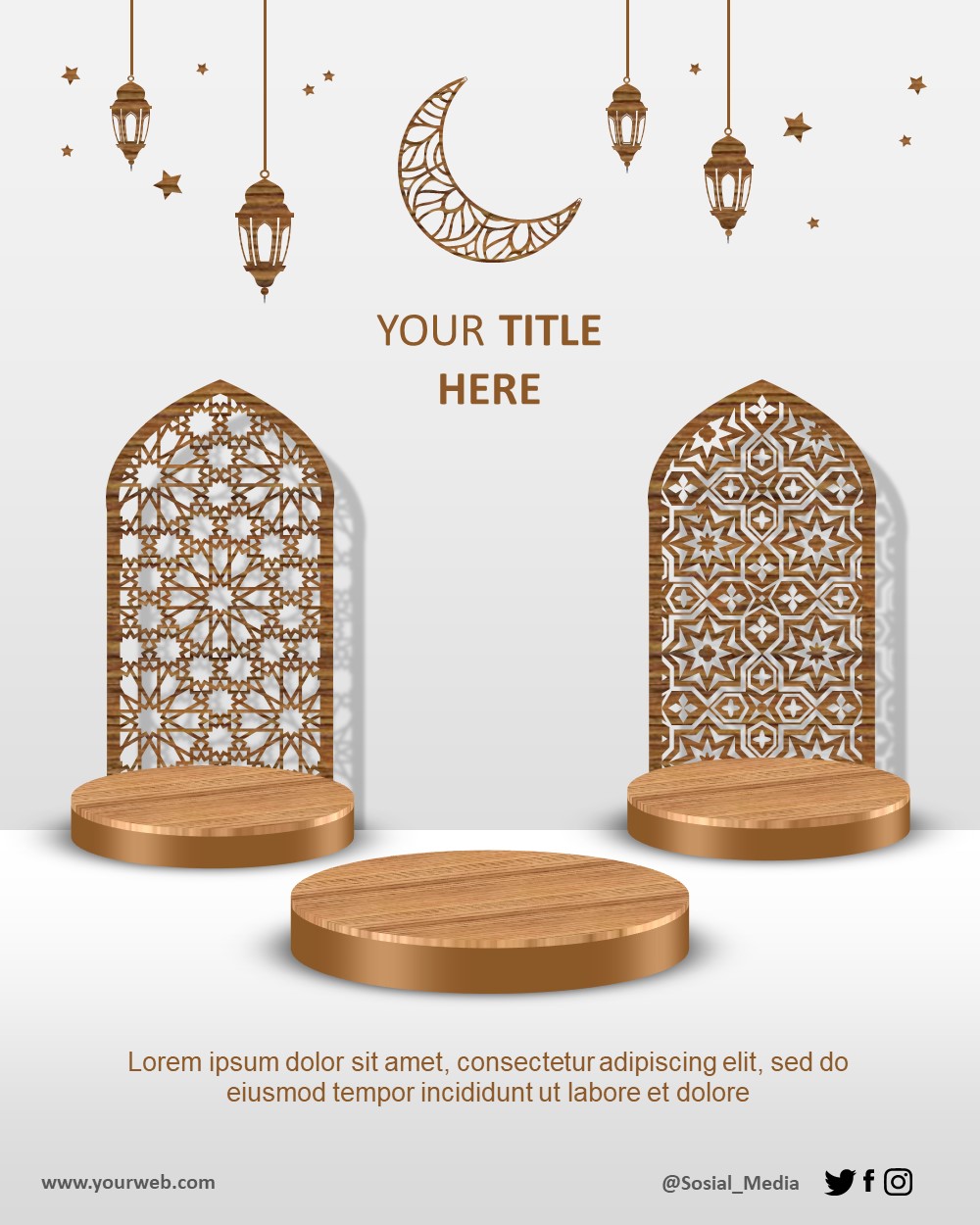 Islamic Podium Design 2