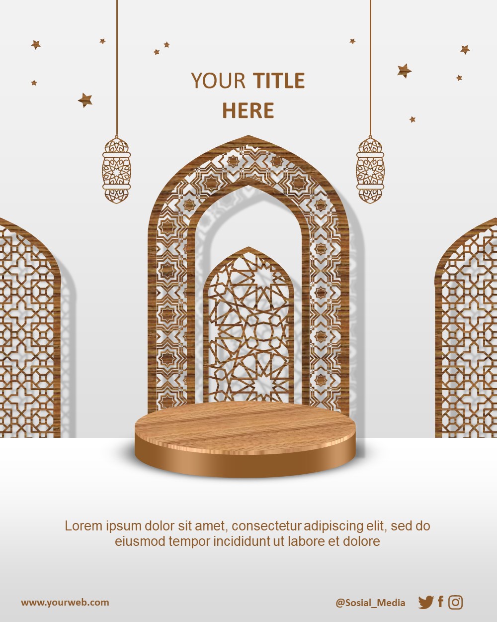 Islamic Podium Design 4