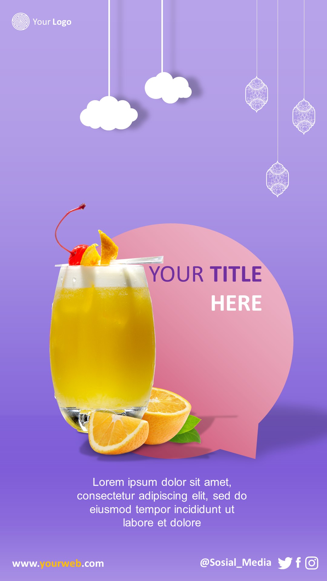 Islamic Minimalist Story Template 1