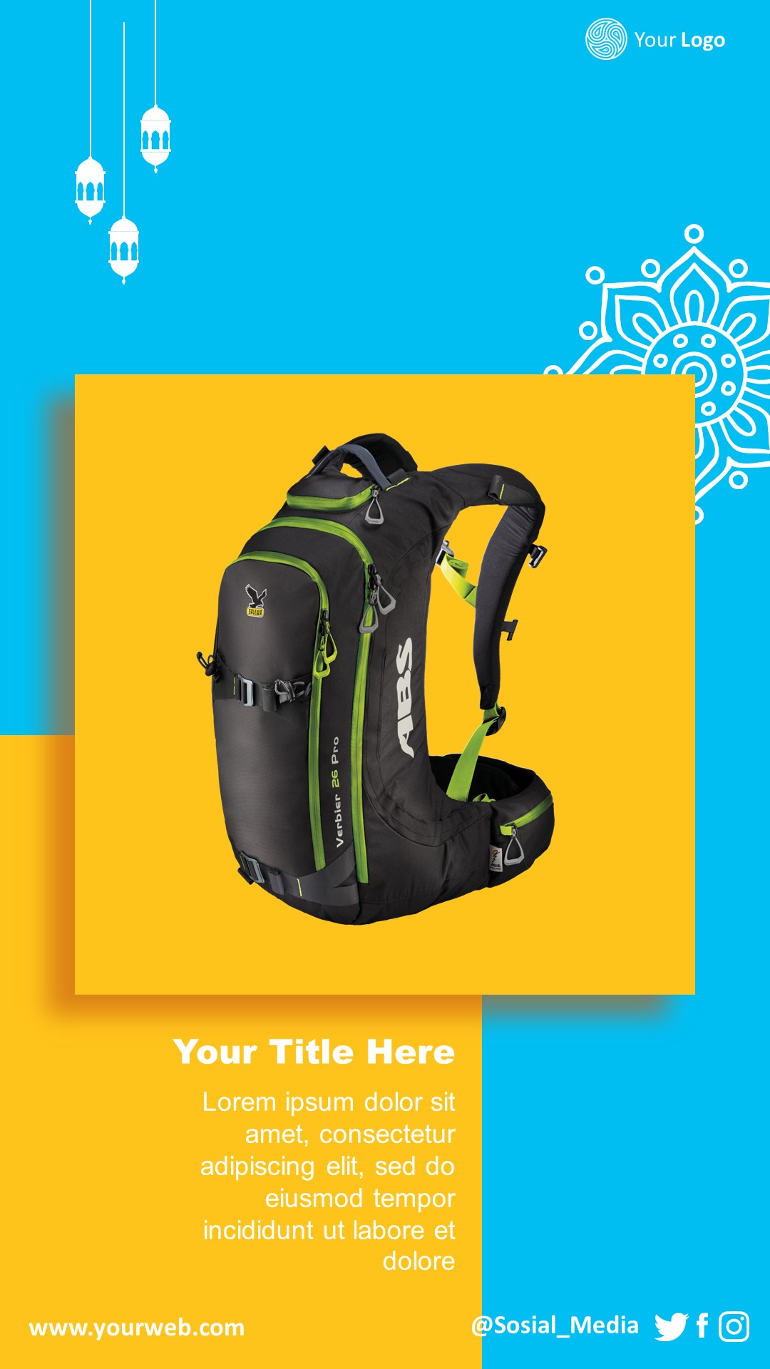 Islamic Minimalist Story Template 4