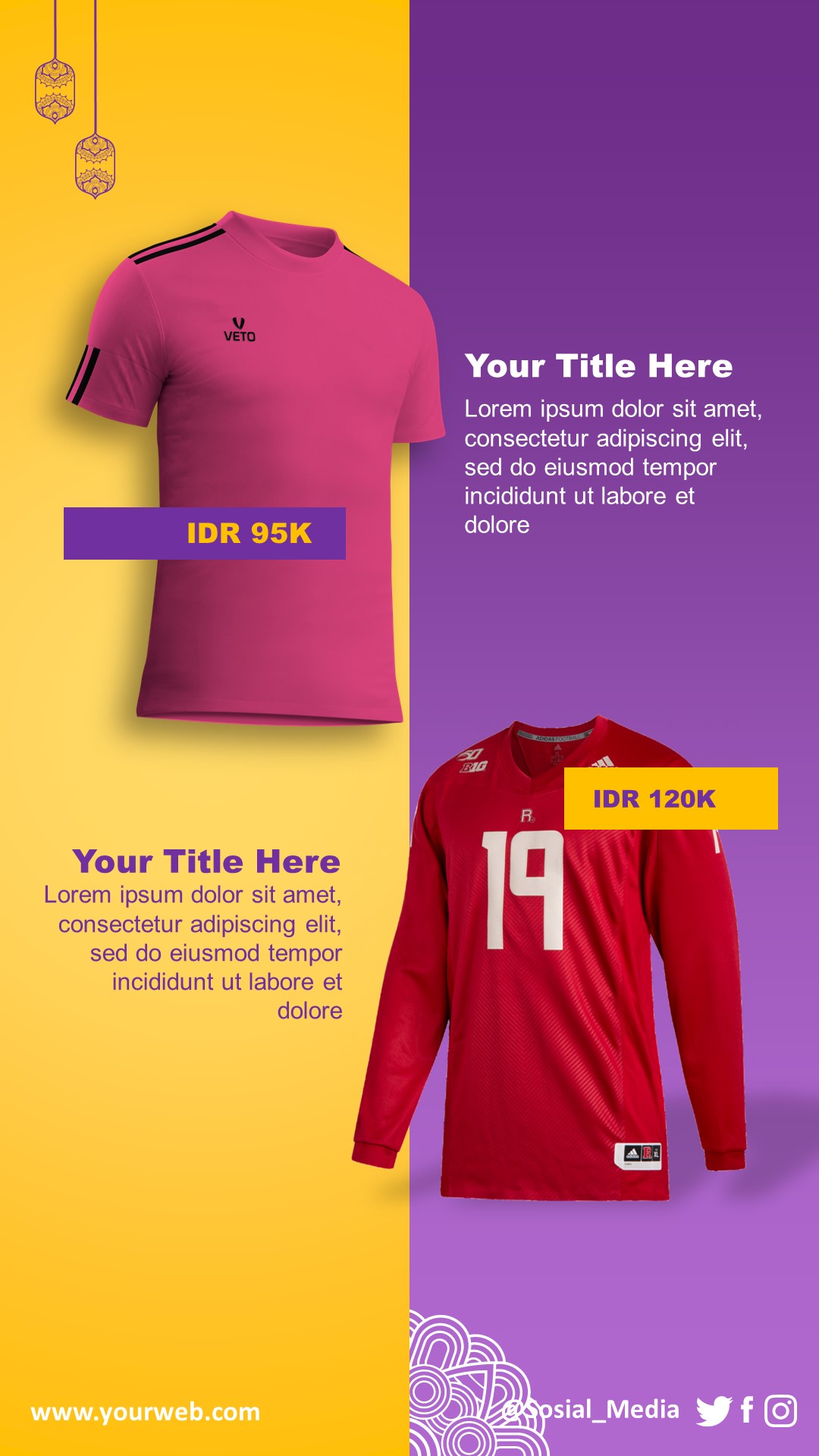 Islamic Minimalist Story Template 5