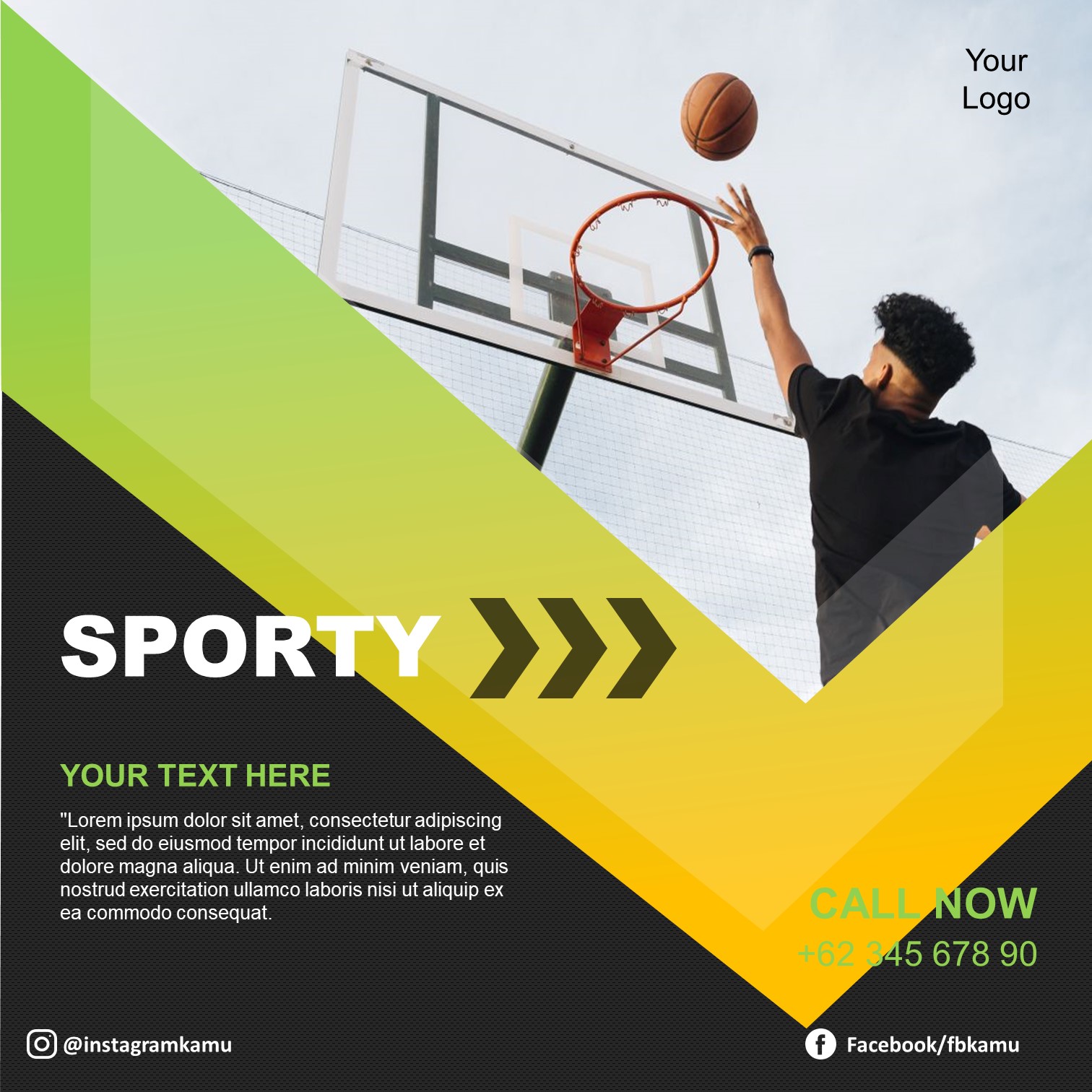 Sporty Template Active Concept