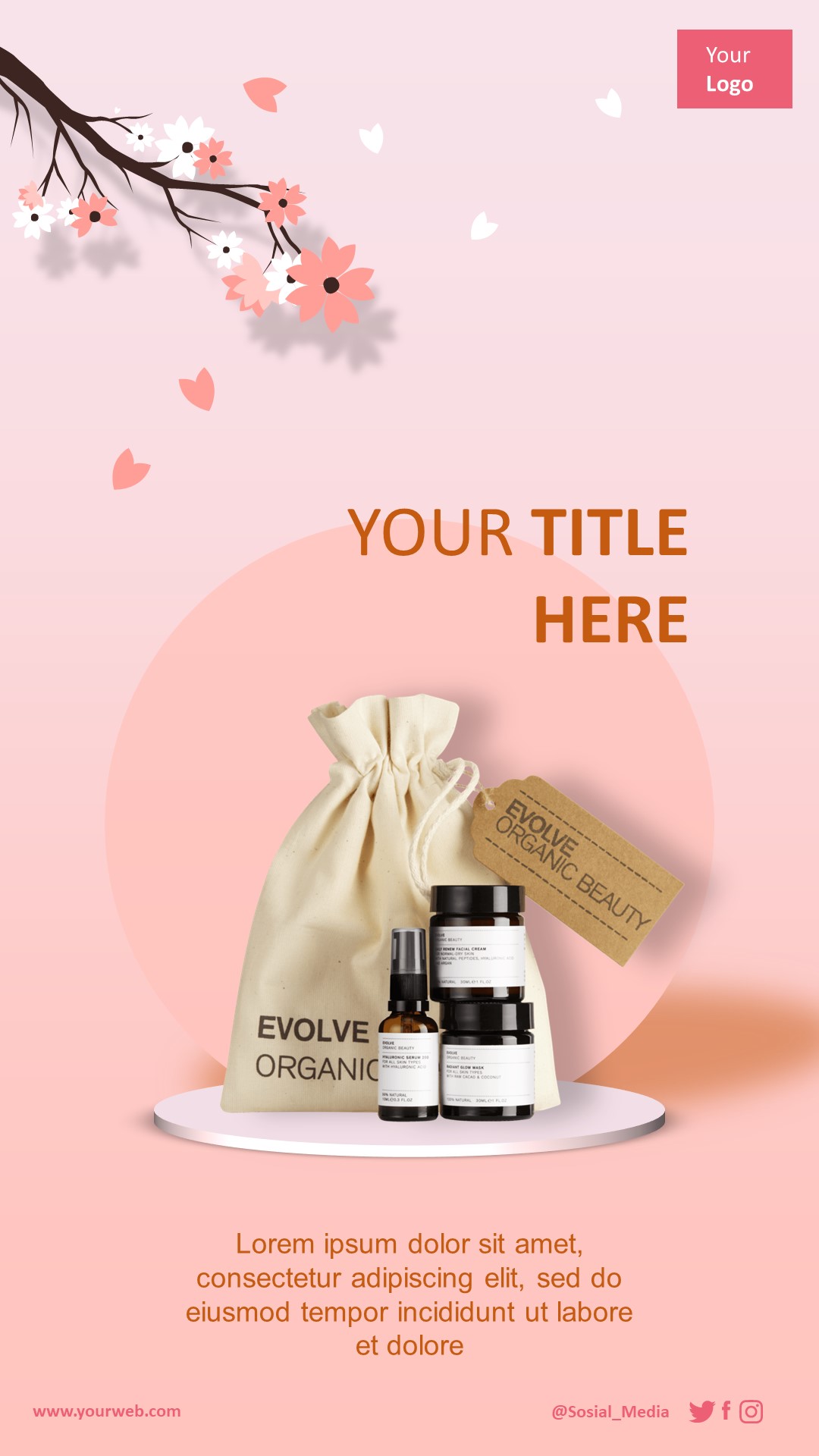 Modern Floral Story Template 1