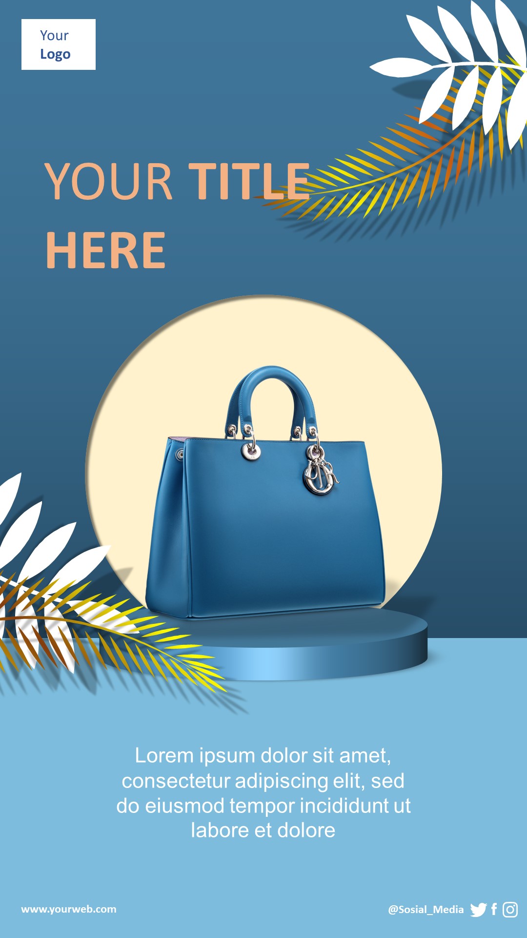 Modern Floral Story Template 3