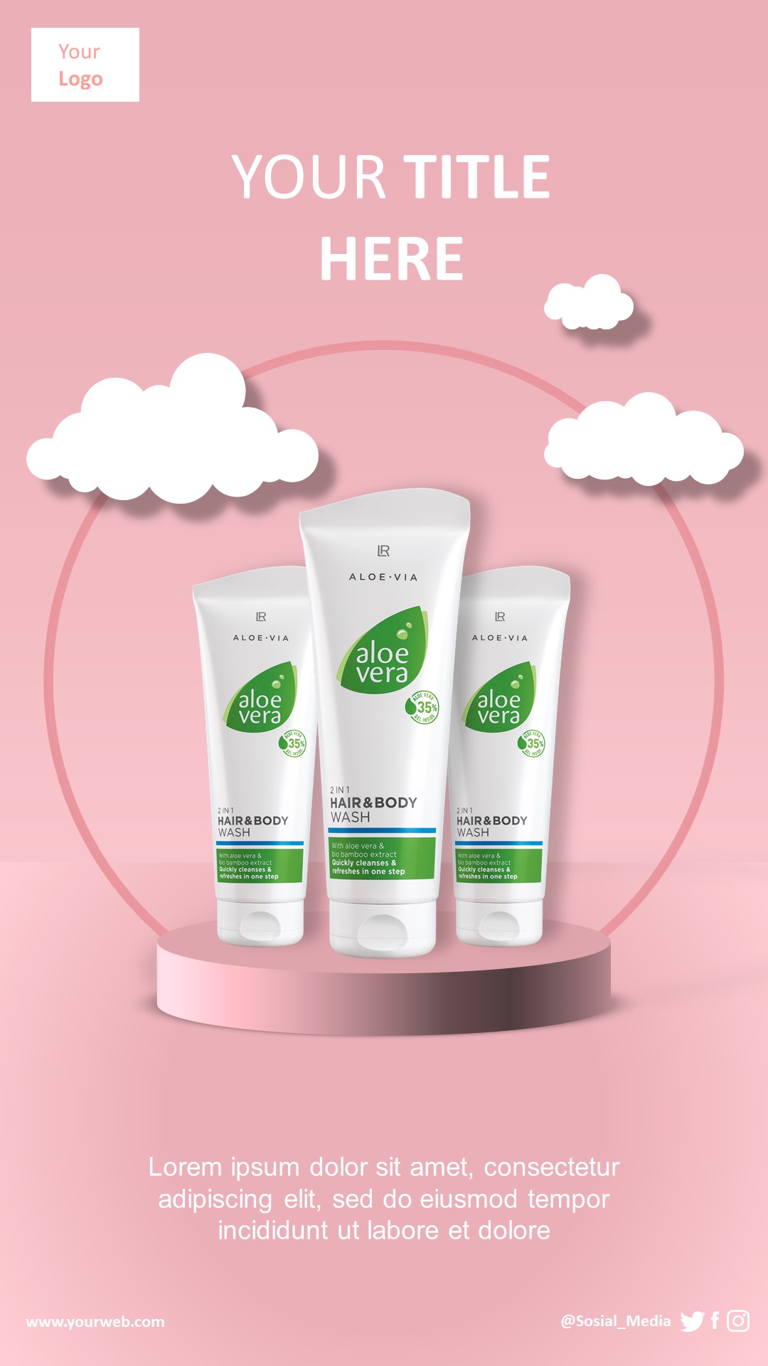 Modern Floral Story Template 4