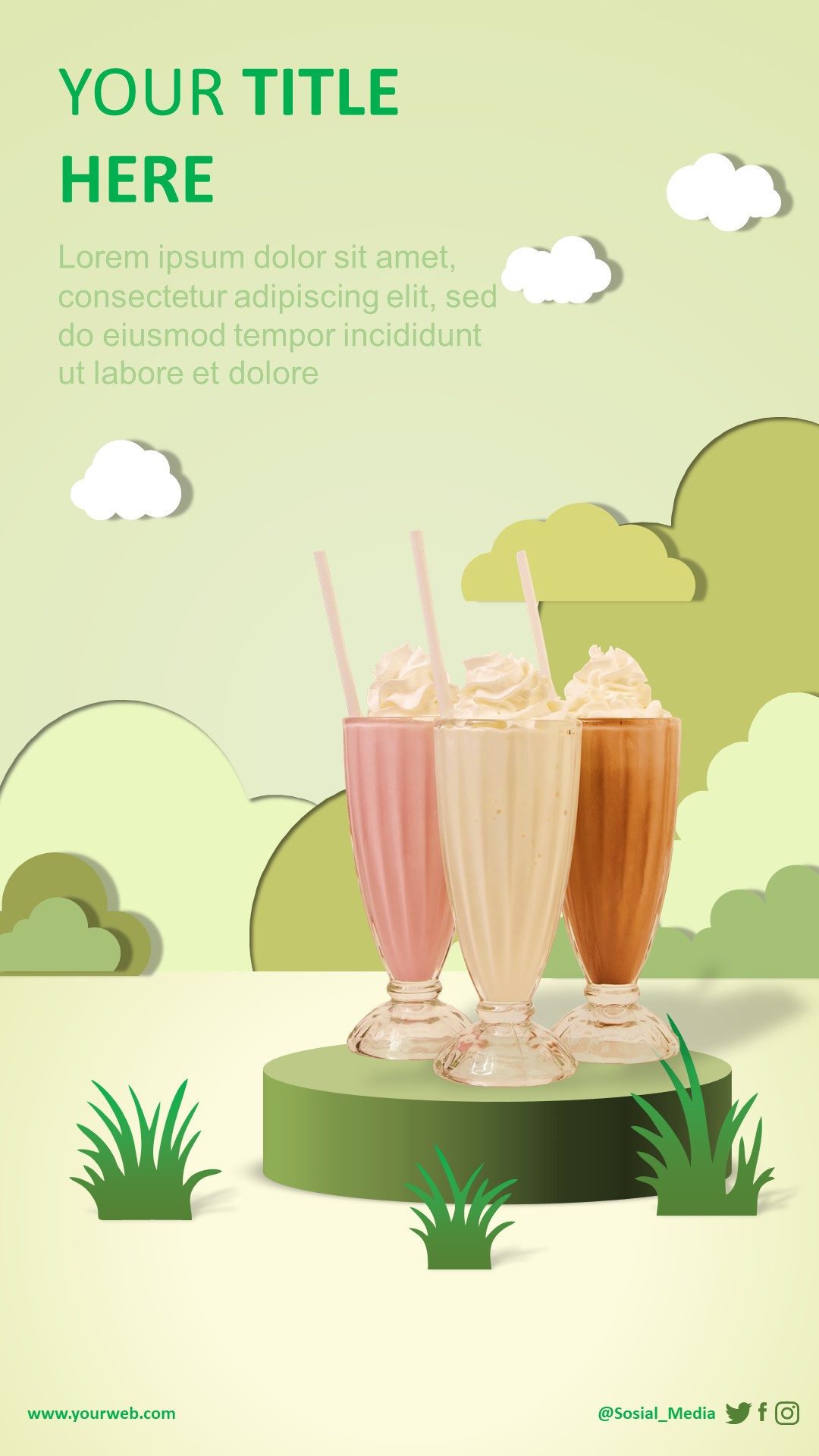 Modern Floral Story Template 5