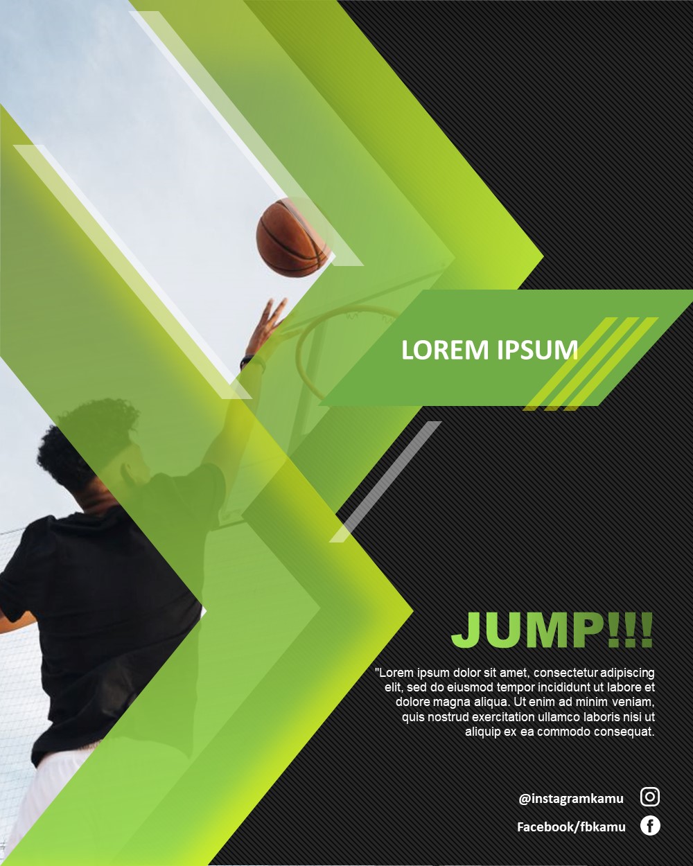 50. Sporty Template Strong Layout