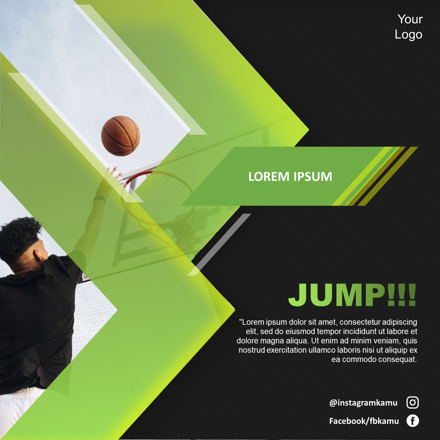 50. Sporty Template Strong Layout