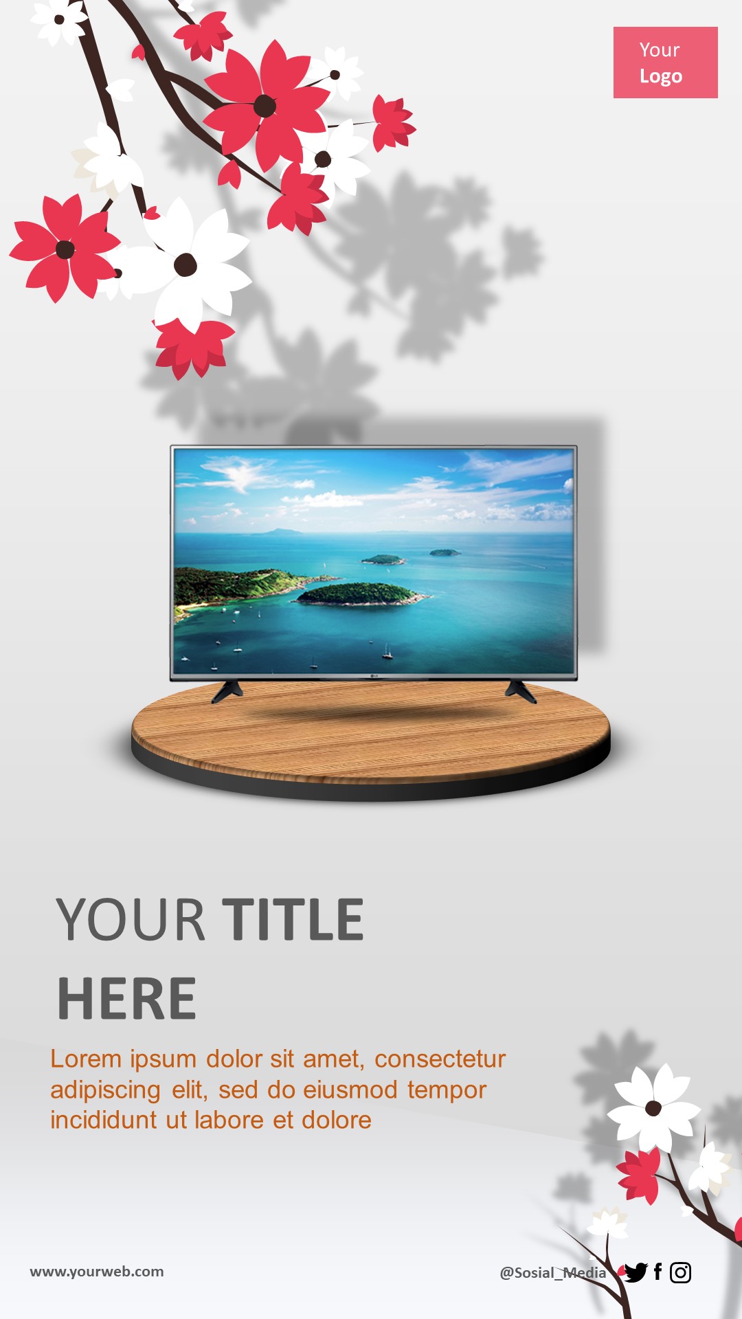 Modern Sakura Story Template 1