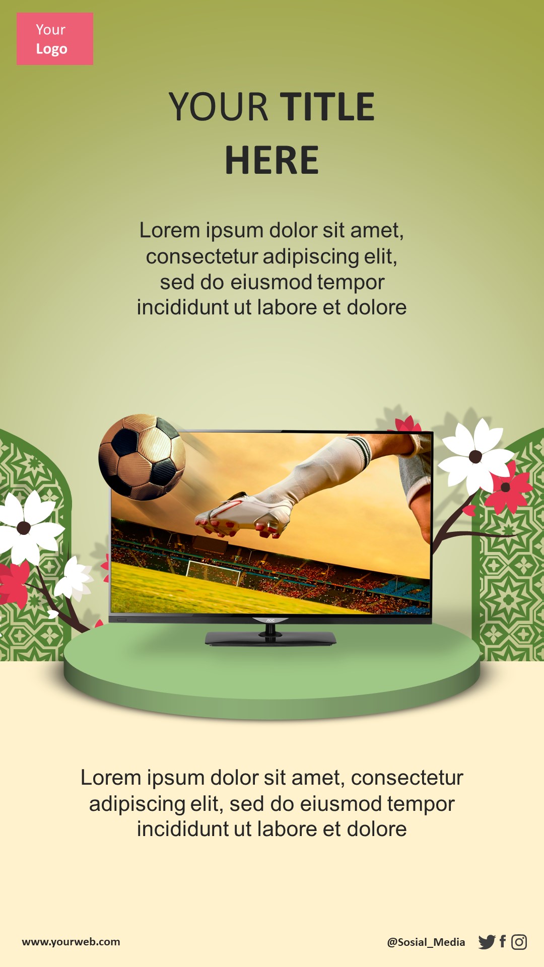 Modern Sakura Story Template 3