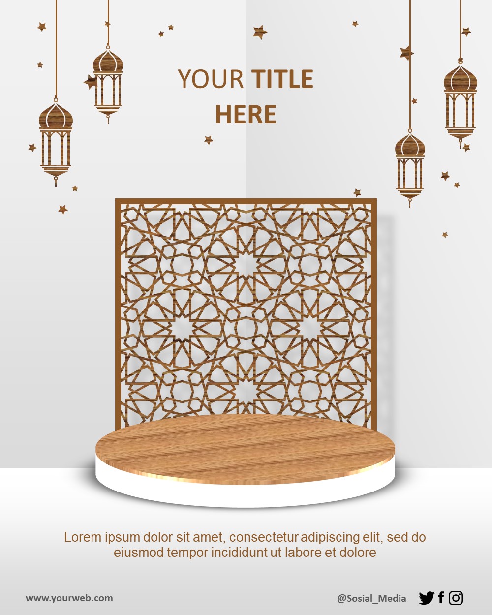Islamic Podium Design 1