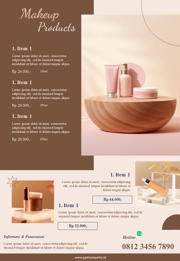 Flat design product catalog brochure 2