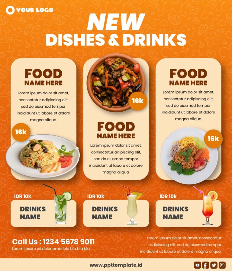 New dishes and drinks menu Instagram Feed