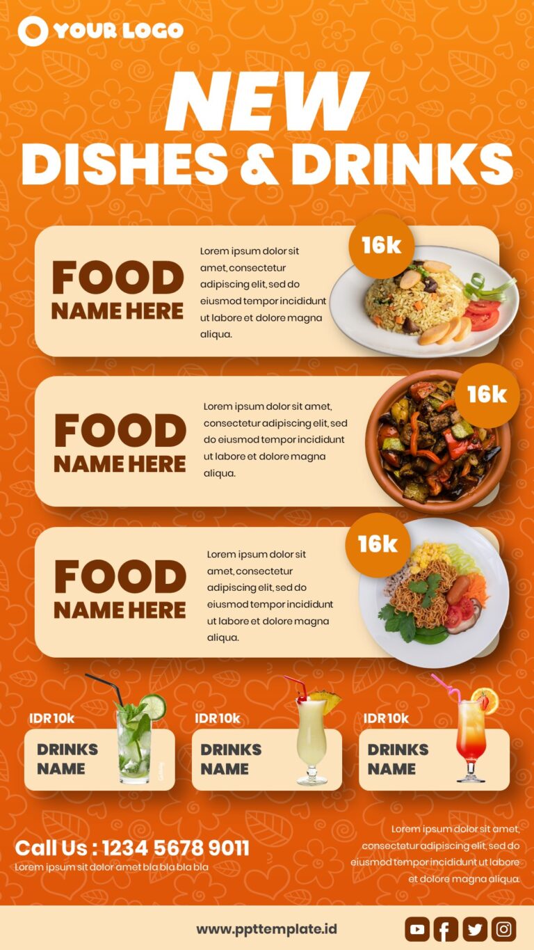 New dishes and drinks menu Reels-Story-Youtube Short