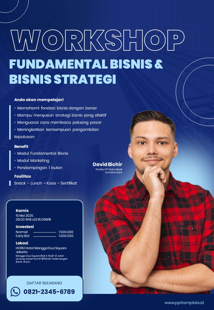 Poster Seminar Bisnis Advance Template